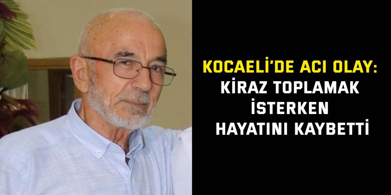 Kocaeli’de Acı Olay: Kiraz Toplamak İsterken Hayatını Kaybetti