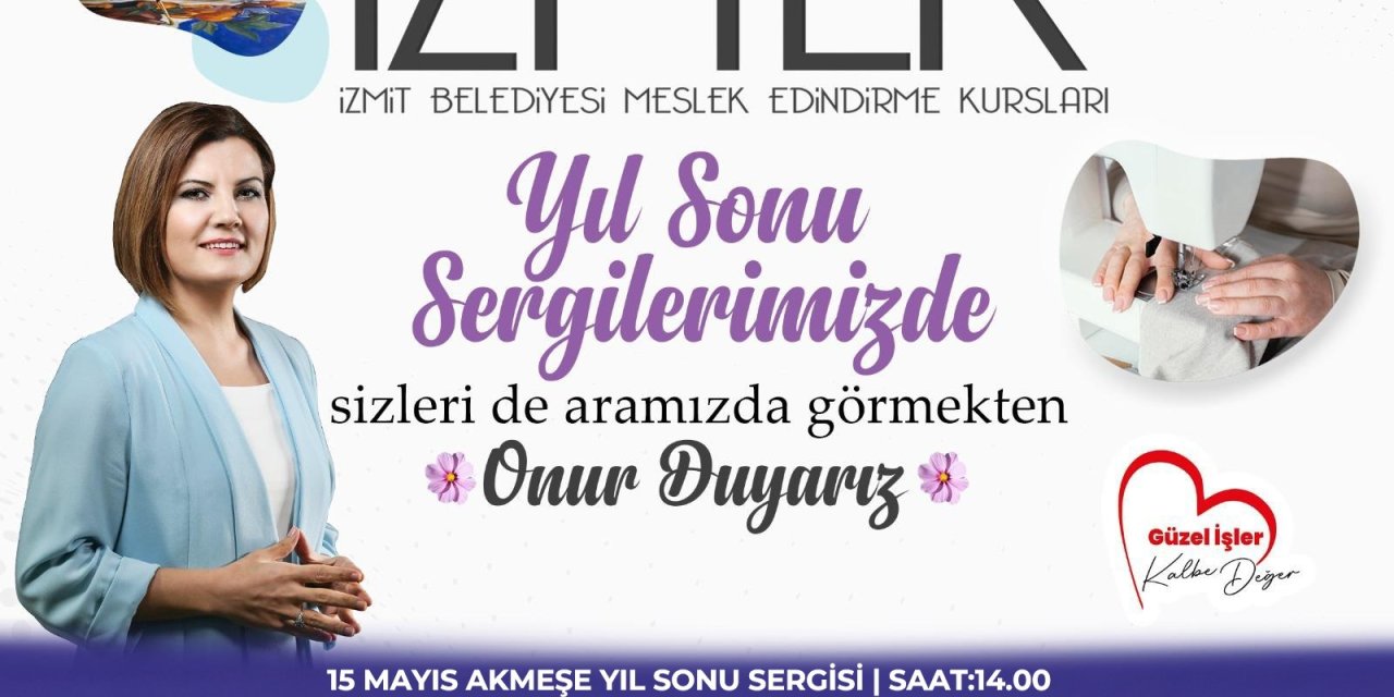 İZMEK’ten yılsonu sergisi ve defile şöleni