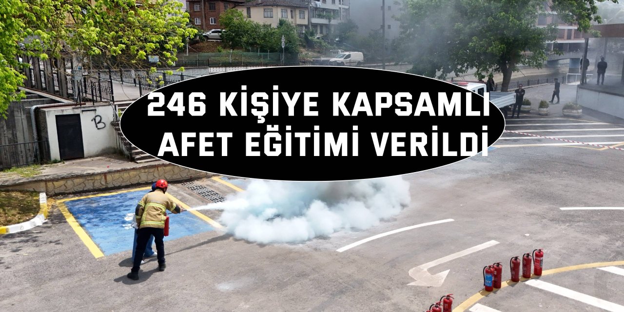 246 Kişiye Kapsamlı Afet Eğitimi Verildi