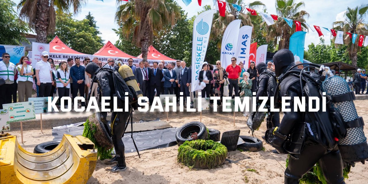 Kocaeli sahili temizlendi