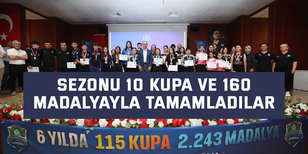 Sezonu 10 kupa ve 160 madalyayla tamamladılar