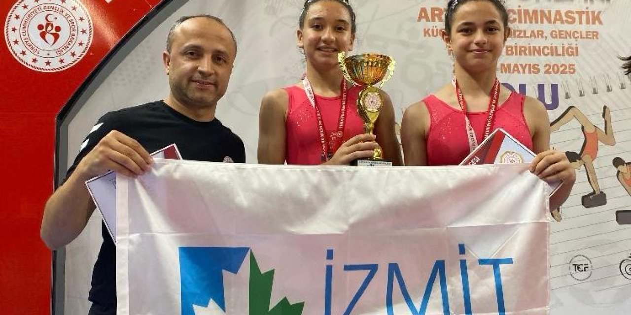 Genç cimnastikçiler Türkiye ikincisi oldu