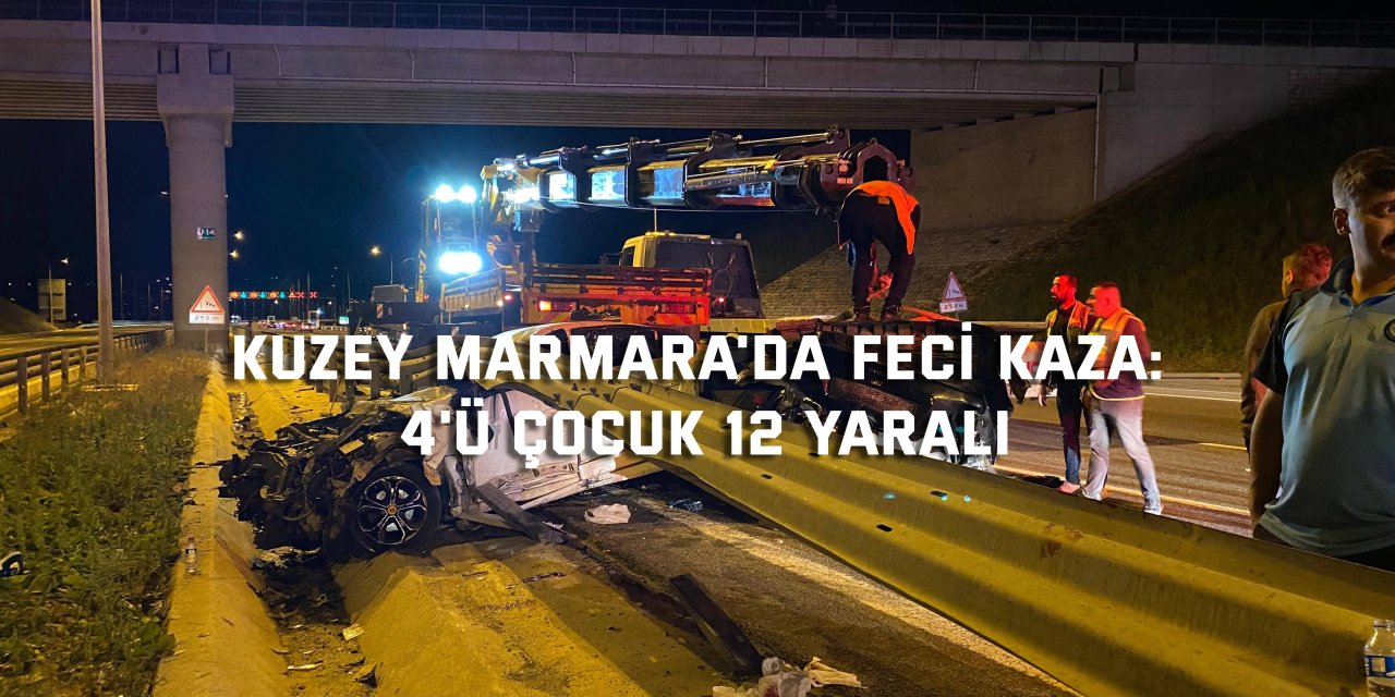 Kuzey Marmara'da feci kaza: 4'ü çocuk 12 yaralı