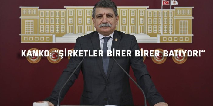 Kanko: “Şirketler Birer Birer Batıyor!”