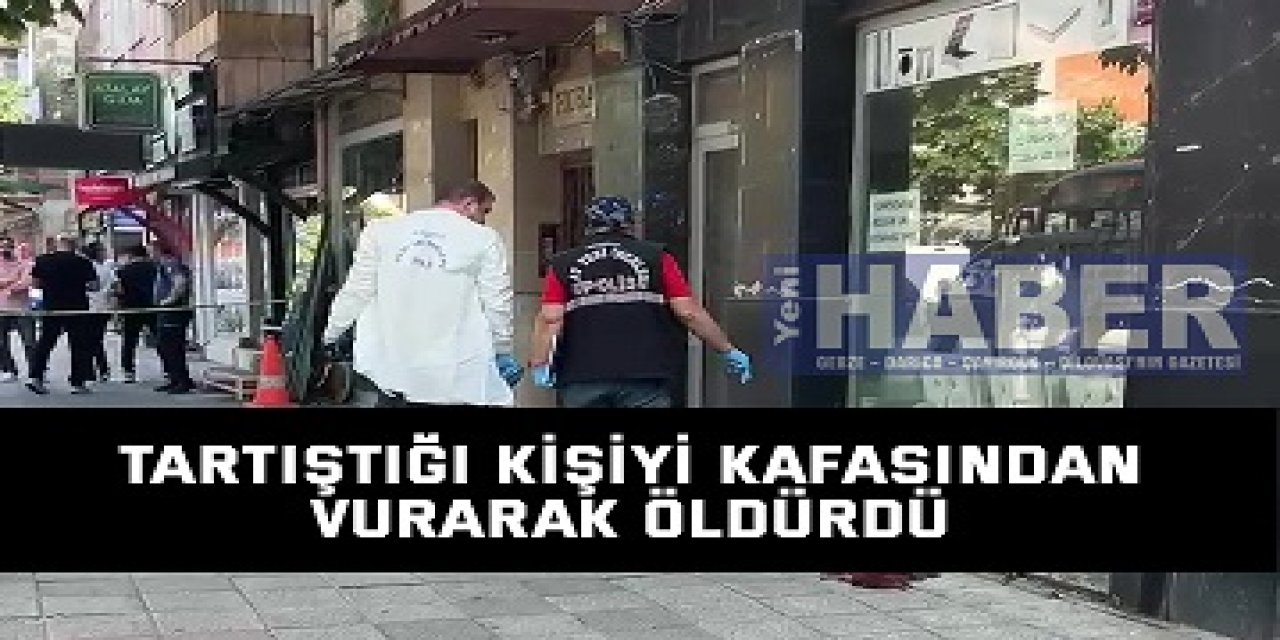 Tartıştığı Kişiyi Kafasından Vurarak Öldürdü