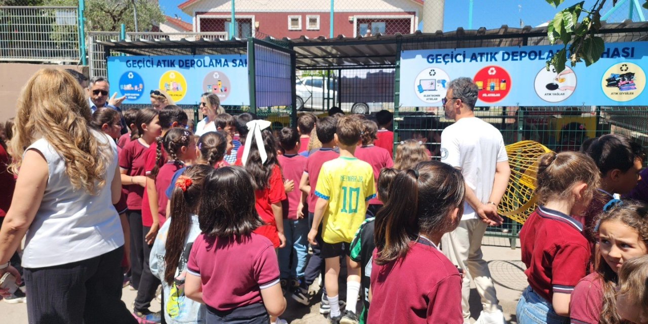 Öğrencilere sıfır atık eğitim sahası kuruldu