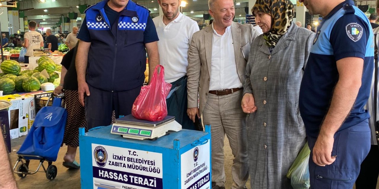 Pazar yerlerinde hassas terazi denetimi