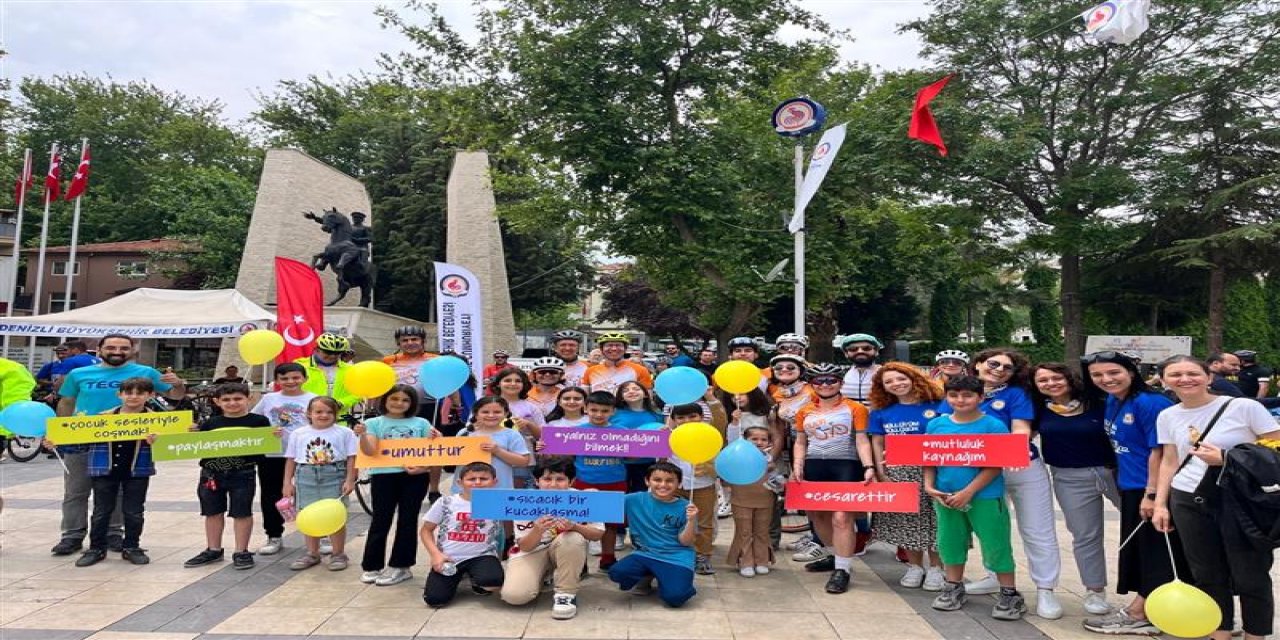 TEGV’li çocuklara için pedalları çevirdiler