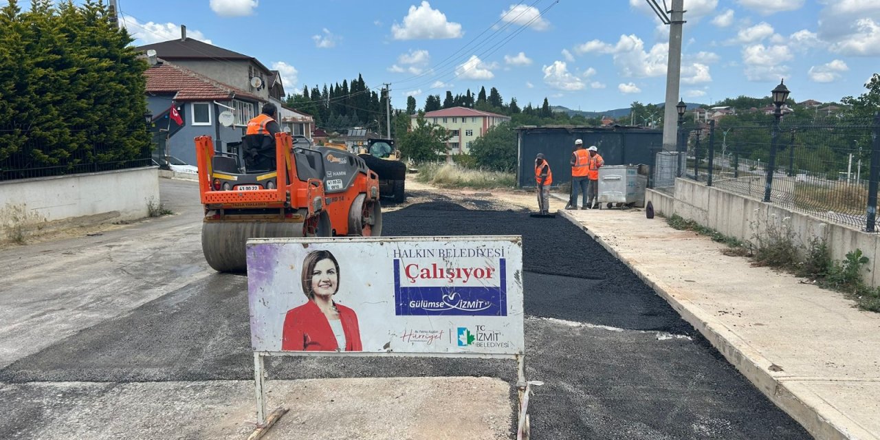 Kabaoğlu Mahallesi’nde 1200 ton asfalt serildi