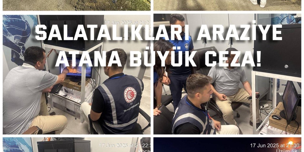 Salatalıkları araziye  atana büyük ceza!