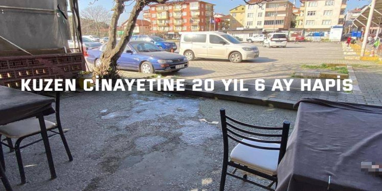 Kuzen cinayetine 20 yıl 6 ay hapis