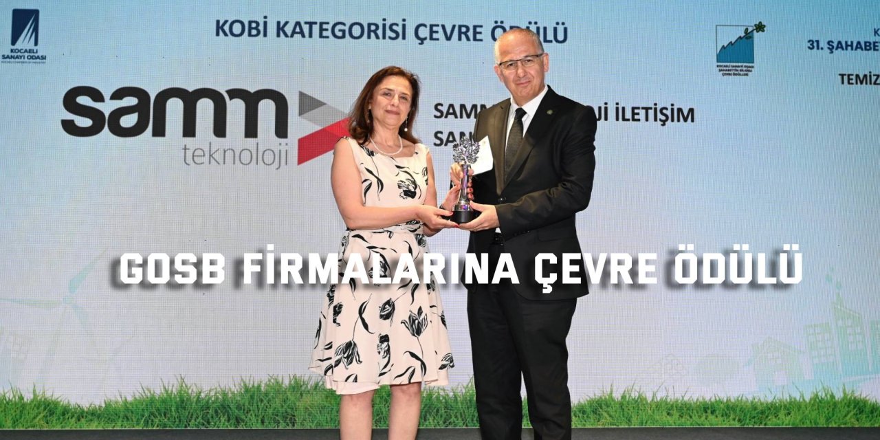 GOSB firmalarına çevre ödülü