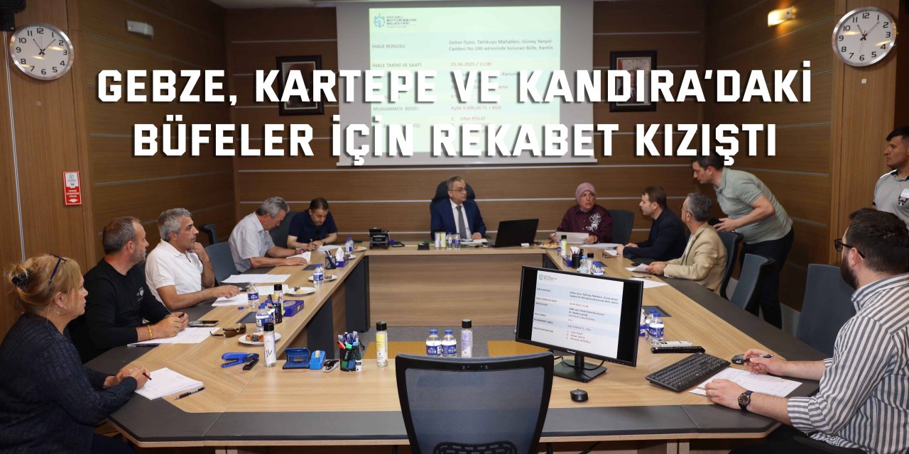 Gebze, Kartepe ve Kandıra’daki  büfeler için rekabet kızıştı