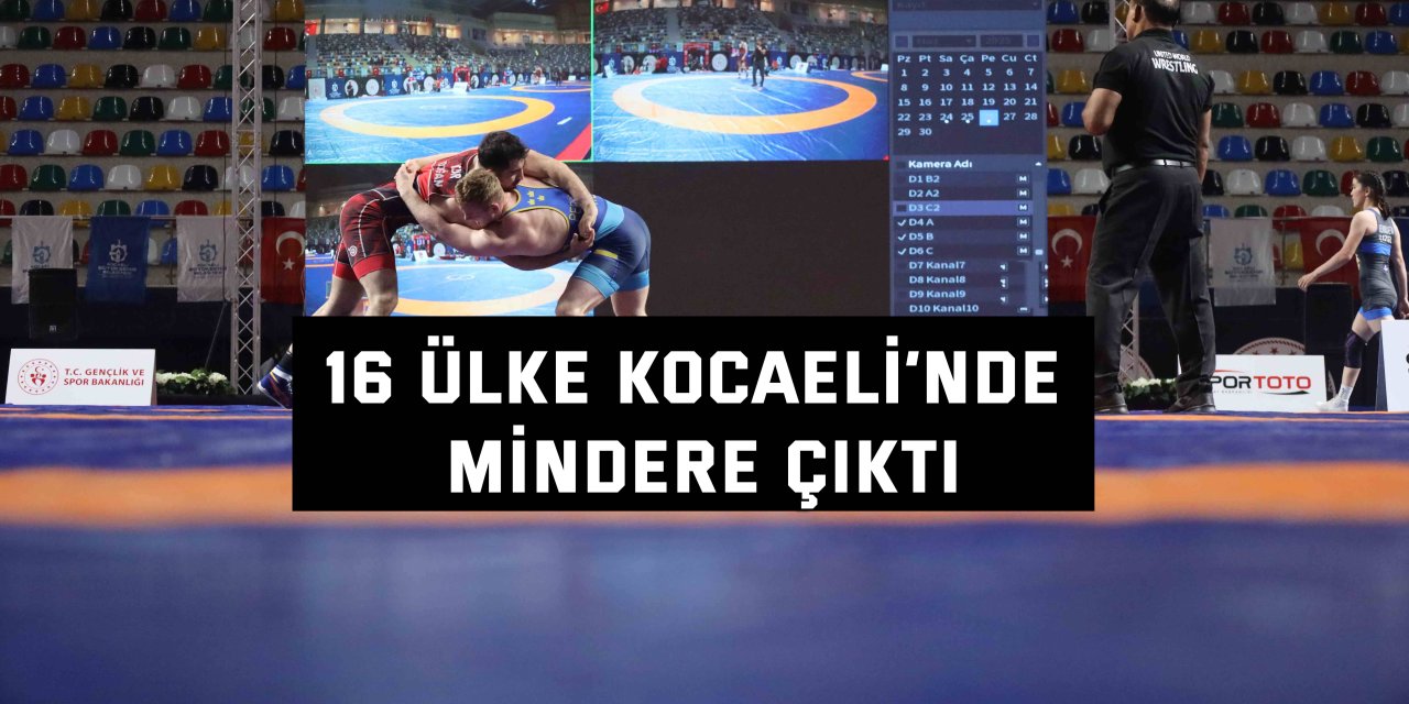 16 ülke, Kocaeli’nde mindere çıktı