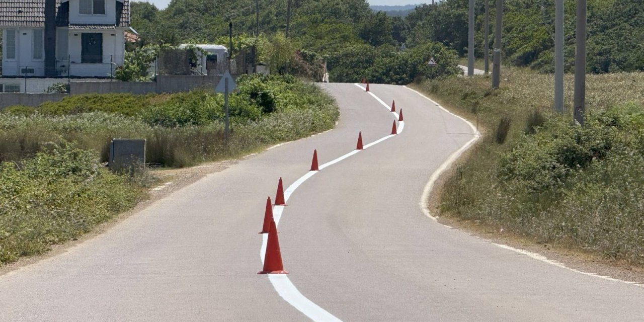 Yol çizgileri ile ulaşım güvenli hale geliyor