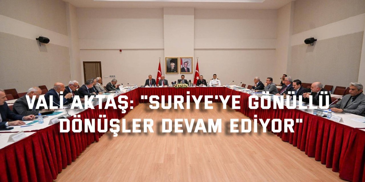 Kocaeli Valisi Aktaş: "Suriye'ye gönüllü dönüşler devam ediyor"