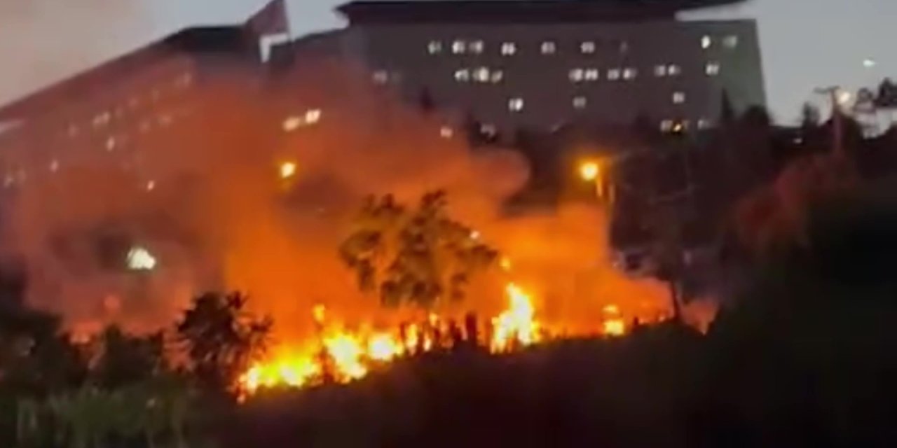 Darıca Millet Bahçesi'nde çıkan yangın söndürüldü
