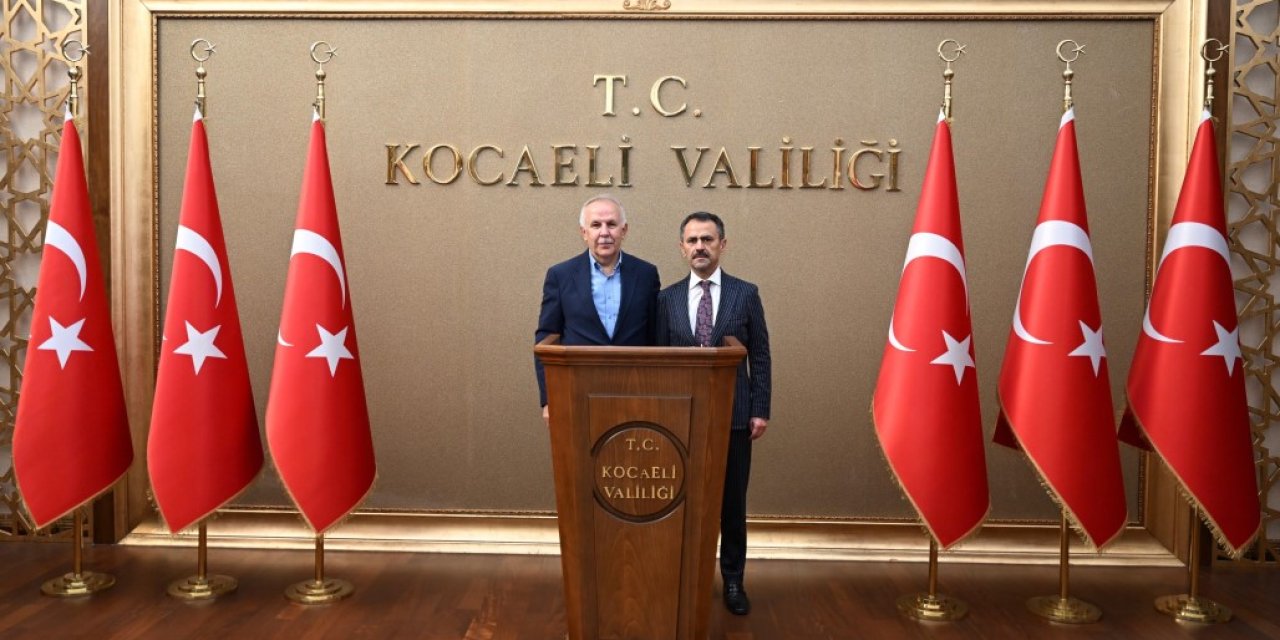 Emekli Vali Erdal Ata  Vali Aktaş’ı Ziyaret Etti