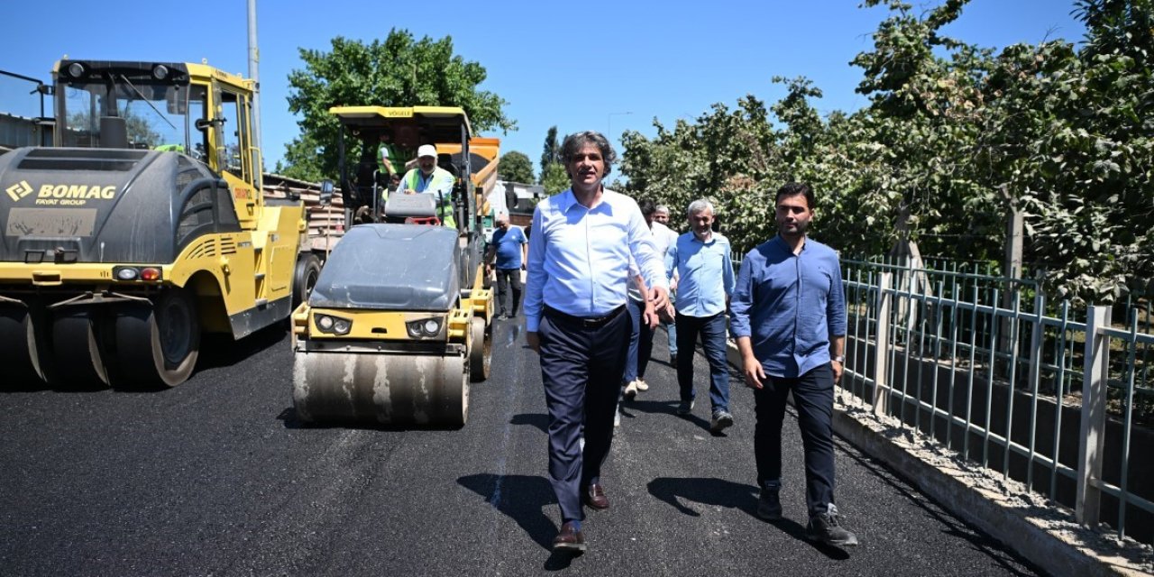 Caddede Asfaltlama Çalışmaları Tamamlandı