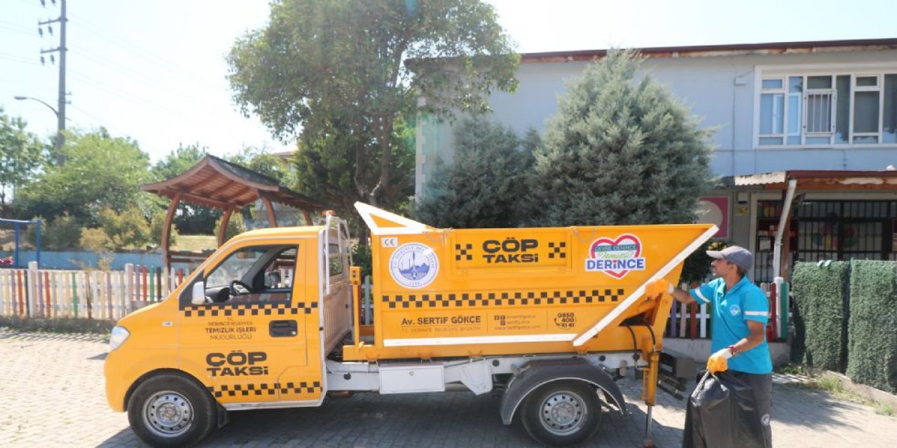 Derince’de “Çöp Taksi” uygulaması