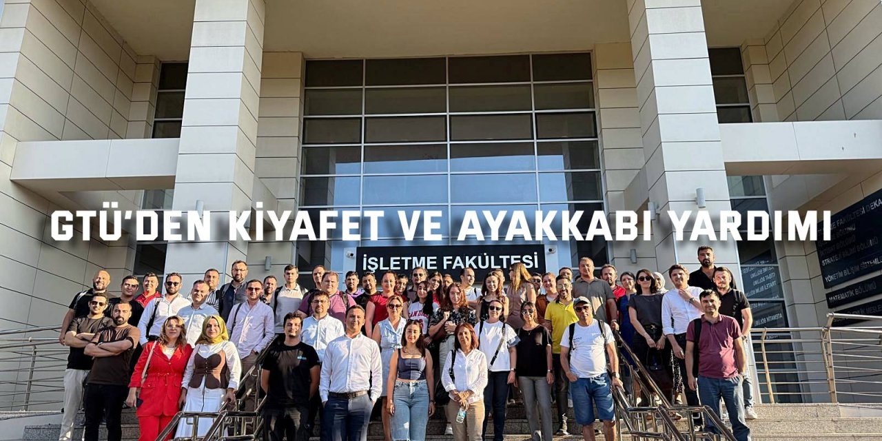 GTÜ’den kıyafet ve ayakkabı yardımı