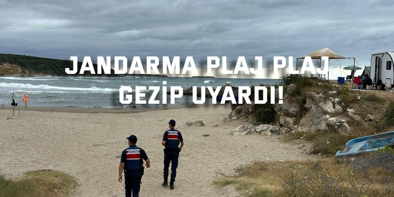 Jandarma Plaj Plaj Gezip Uyardı!