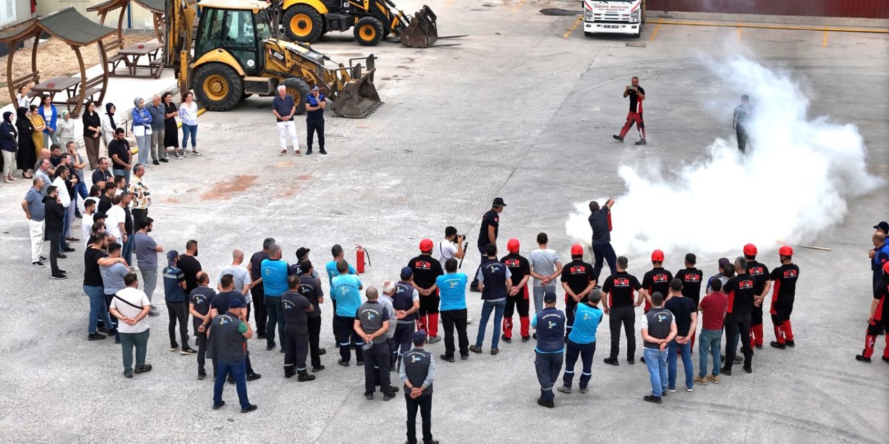 Kartepe Belediyesi'nde Gerçeği Aratmayan Tatbikat