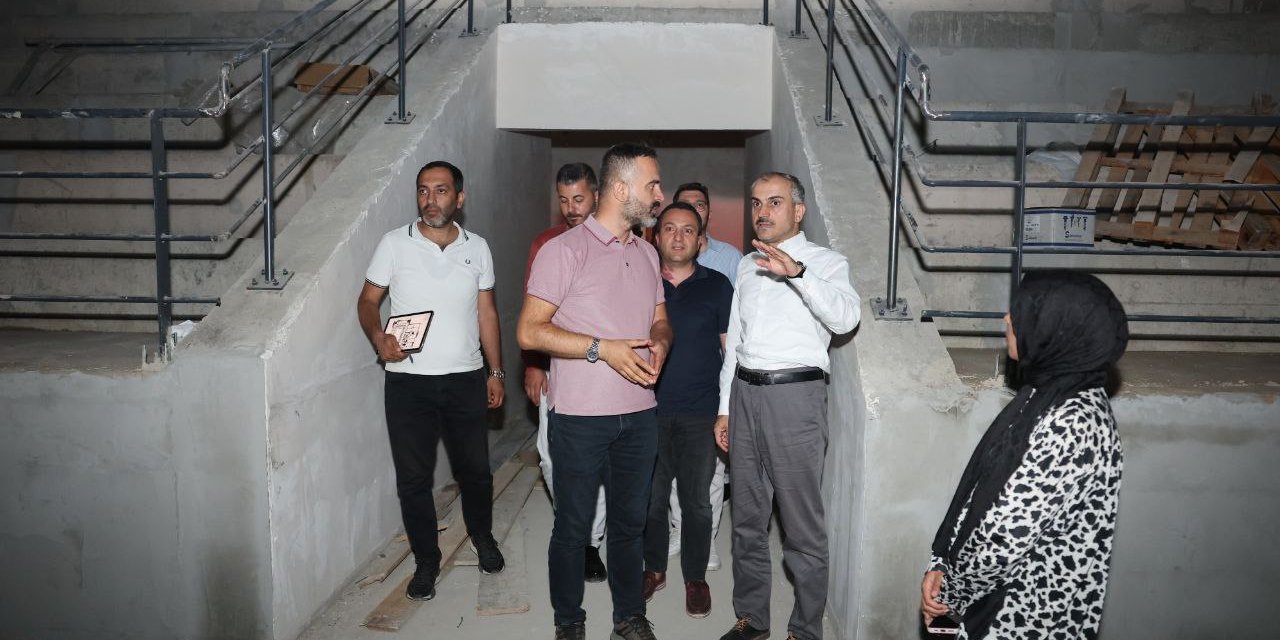 Çiftçi, spor salonu ve sporcu  fabrikasındaki çalışmaları inceledi