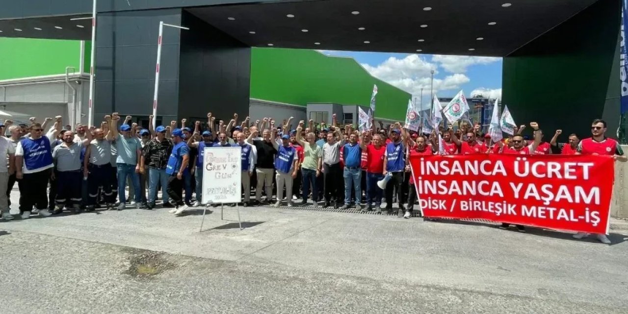 Gübretaş grevine destekler devam ediyor