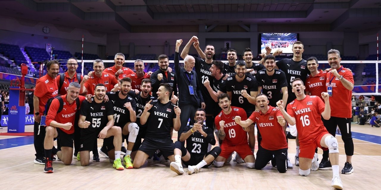 A Milli Erkek Voleybol Takımı Almanya'yı 3-1 mağlup etti