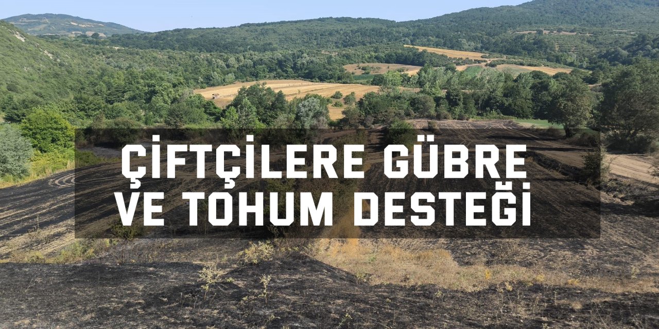 Çiftçilere gübre ve tohum desteği