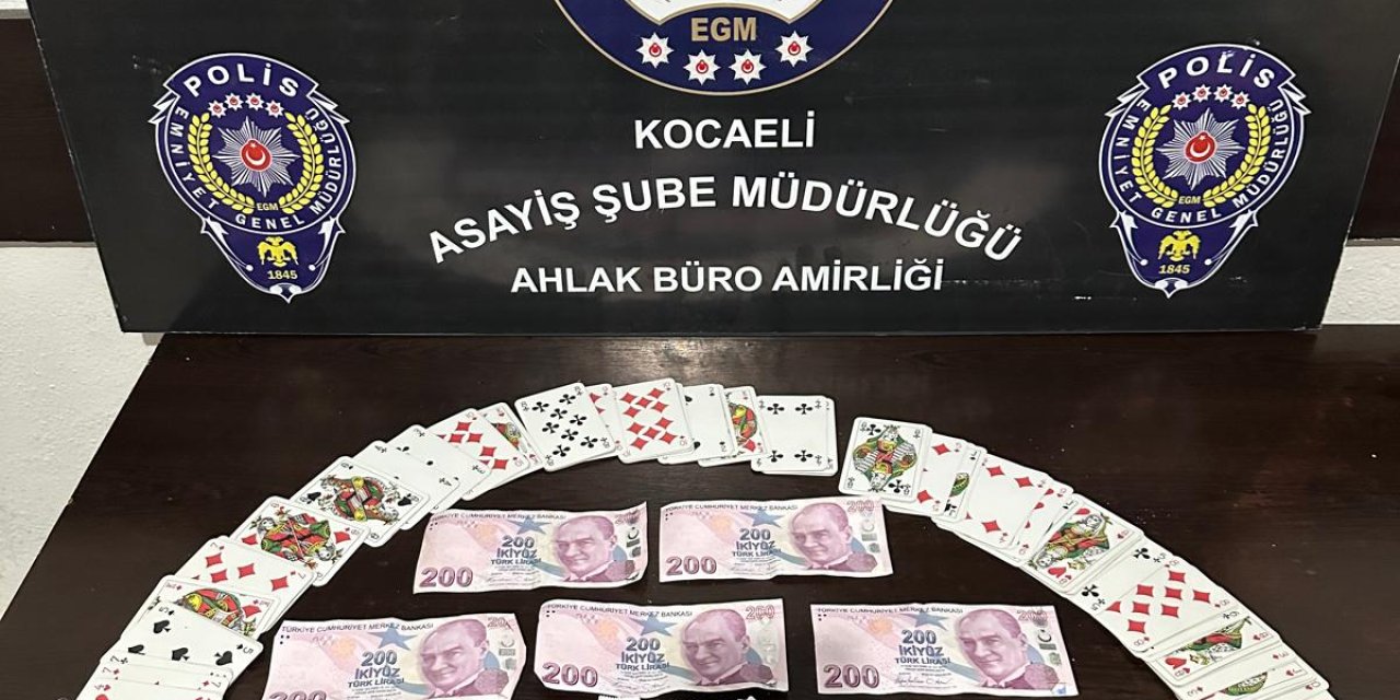 Karamürsel'de kumar operasyonu:  4 kişiye işlem yapıldı