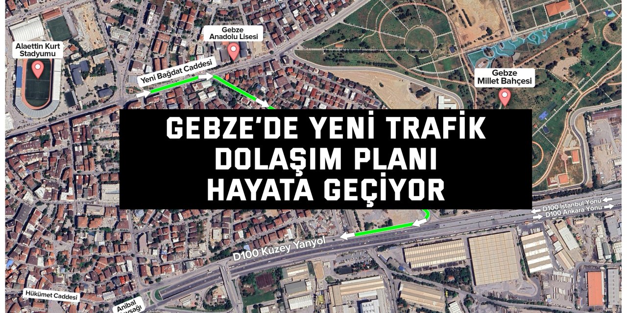 Gebze’de yeni trafik dolaşım planı hayata geçiyor