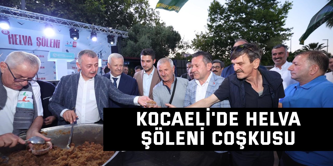 Kocaeli'de helva şöleni coşkusu