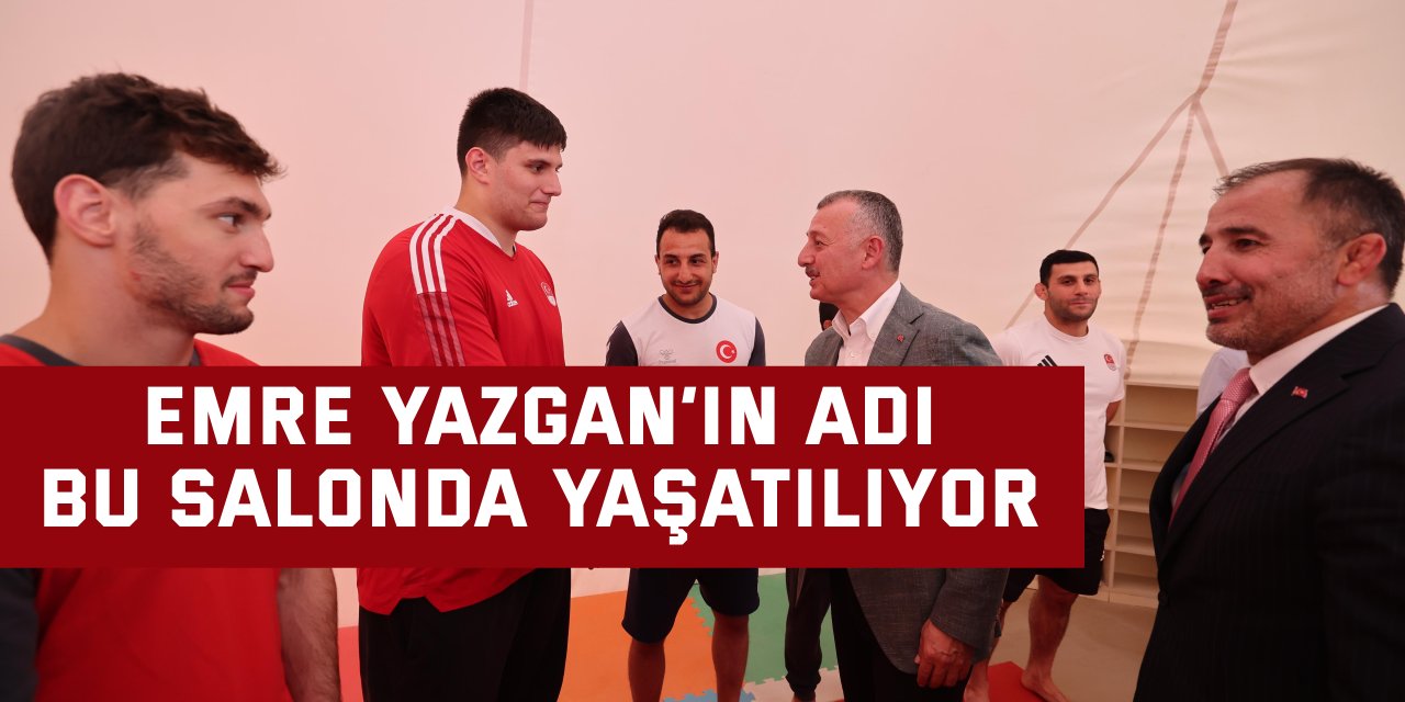 Emre Yazgan’ın adı  bu salonda yaşatılıyor