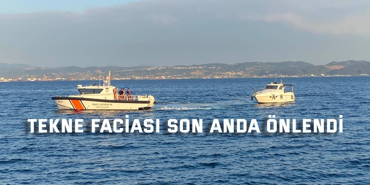 Tekne faciası son anda önlendi