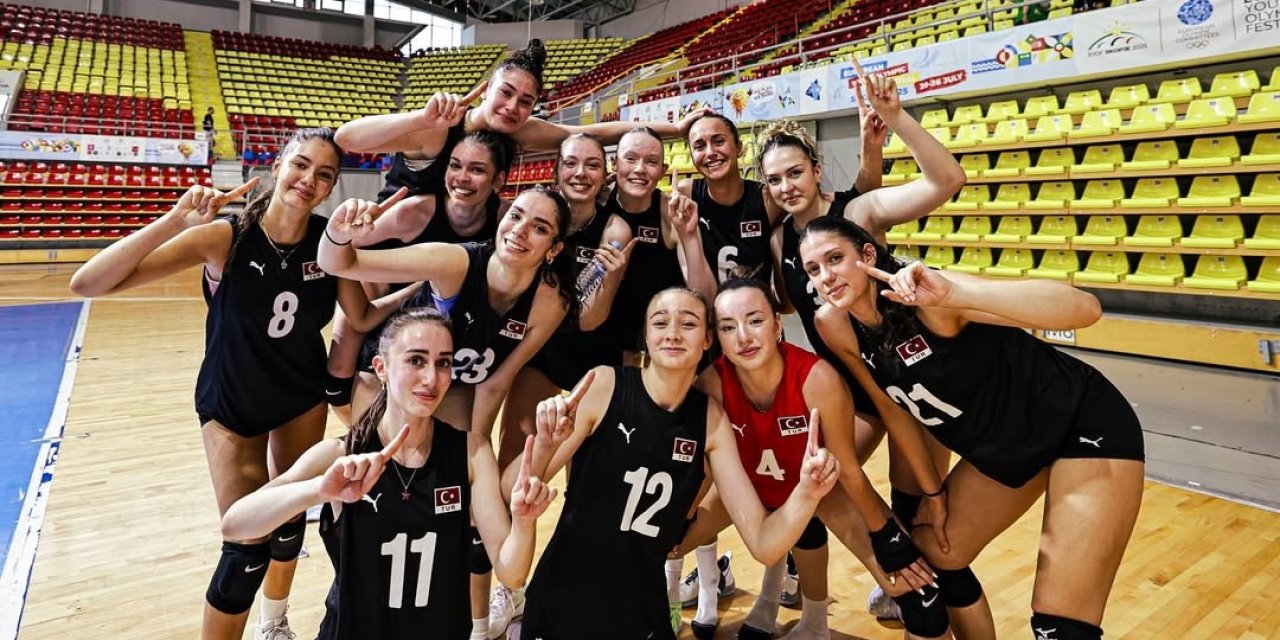 18 Yaş Altı Kız Voleybol Milli  Takımı 3. kez EYOF şampiyon