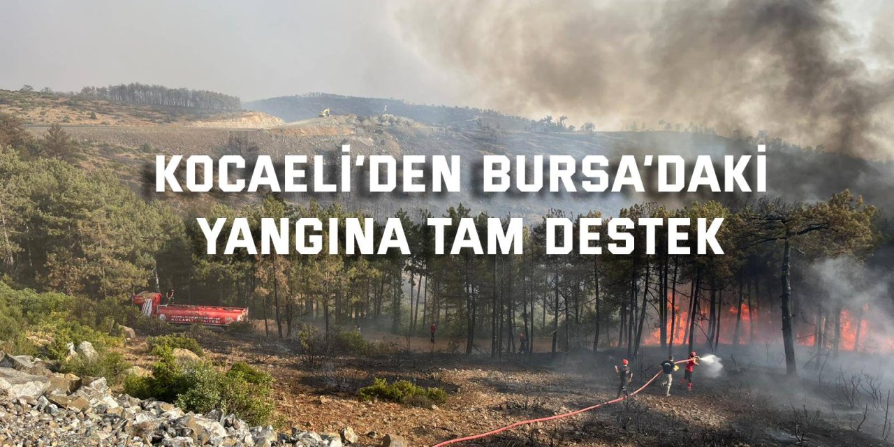Büyükşehir’den Bursa’daki yangına tam destek