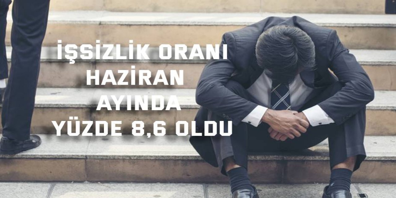 İşsizlik oranı Haziran  ayında yüzde 8,6 oldu