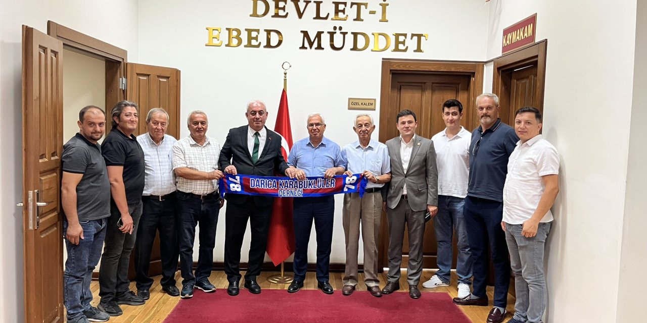 Karabüklülerden Kaymakam  Dönmez'e "Hayırlı Olsun" Ziyareti