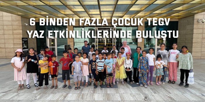 6 binden fazla çocuk TEGV  yaz etkinliklerinde buluştu