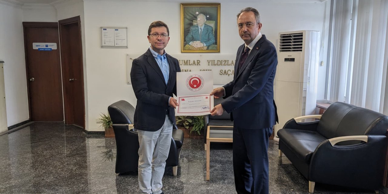 Kaymakam Kubilay'dan Assan  Alüminyum'a Başarı Belgesi