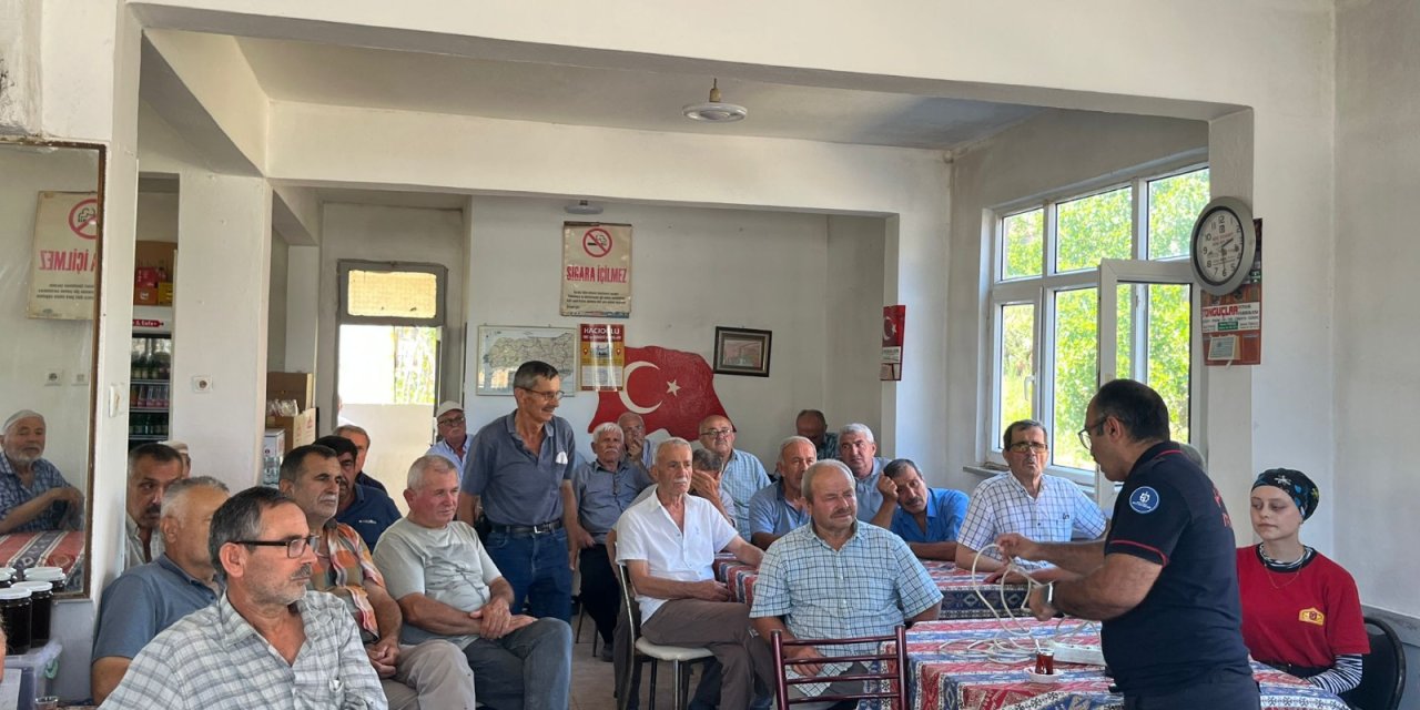 İtfaiyeden yangınlara  karşı farkındalık eğitimi