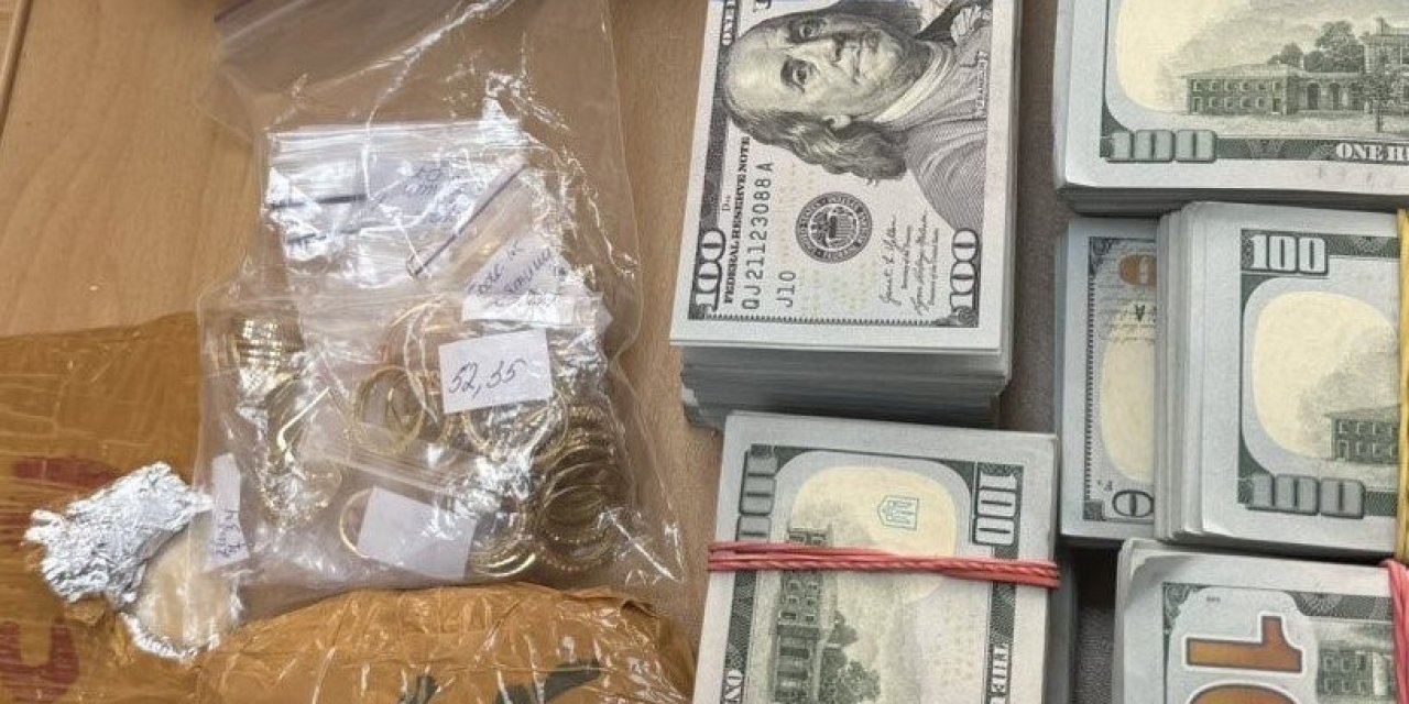 Çanta dolusu euro, dolar ve  altın sınırda yakalandı!