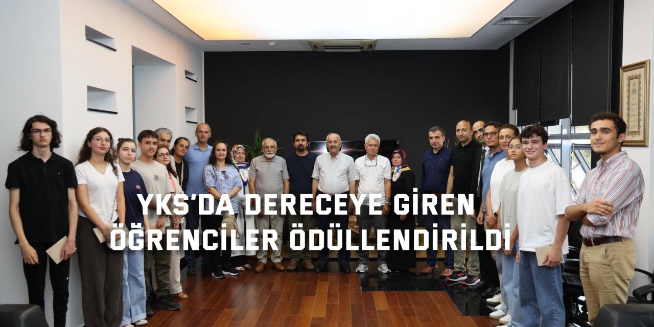 YKS’da dereceye giren  öğrenciler ödüllendirildi