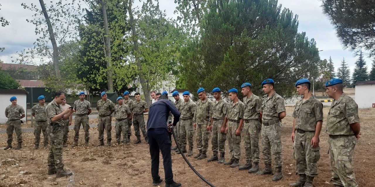 KOBİTEM’in yangın eğitimleri devam ediyor