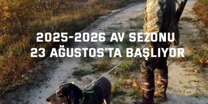 2025-2026 Av Sezonu 23 Ağustos’ta Başlıyor