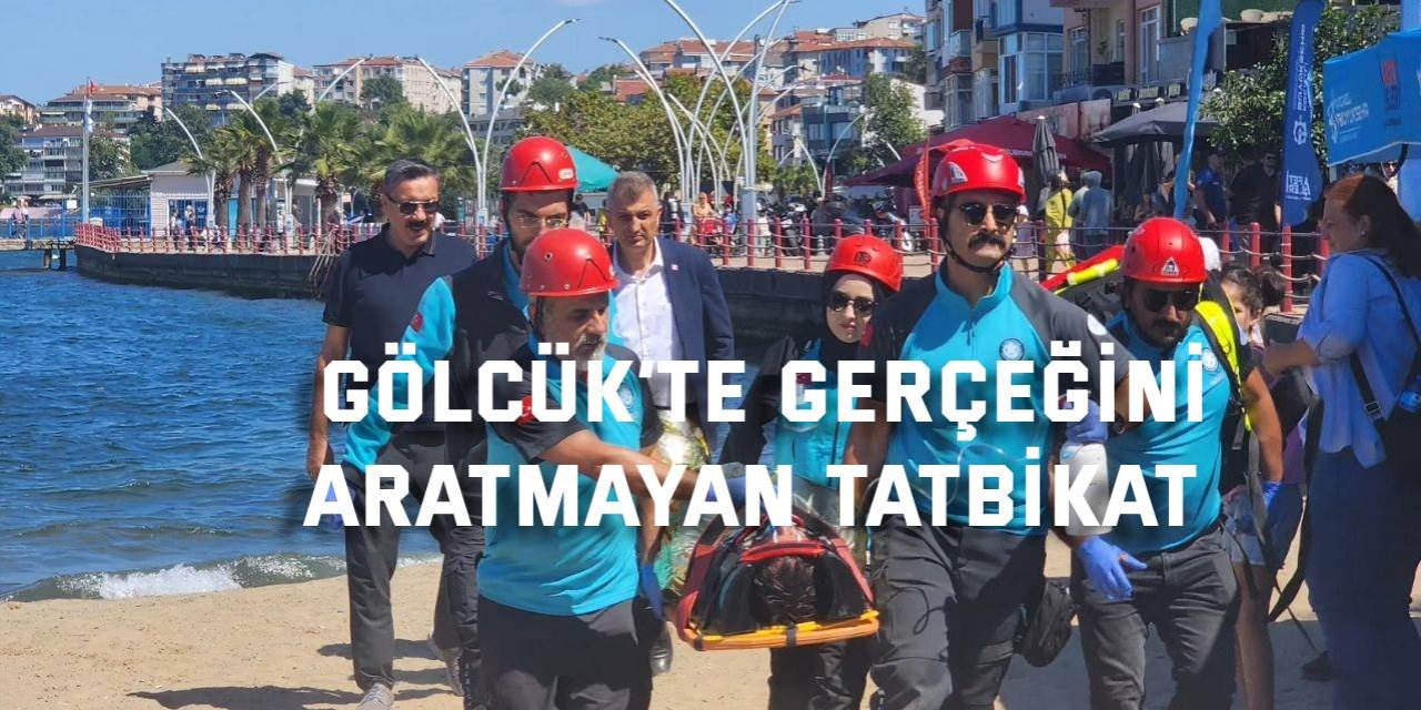 Gölcük’te gerçeğini aratmayan tatbikat