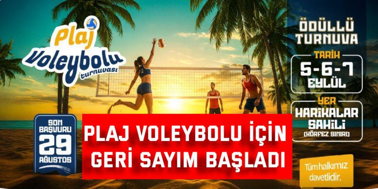 Plaj Voleybolu İçin  Geri Sayım Başladı