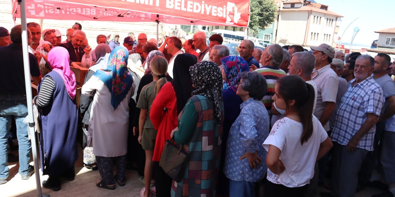 Akmeşe’de binlerce fide dağıtıldı